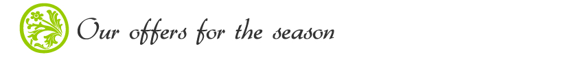 Our offers for the season